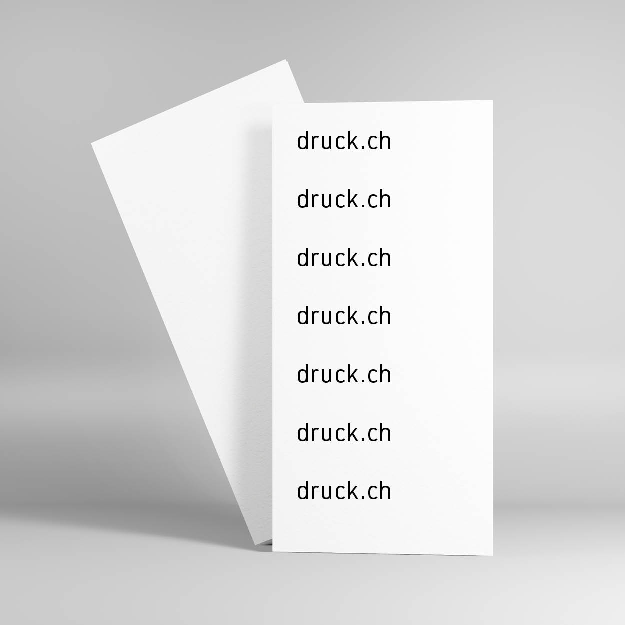 Flyer mit Veredelung